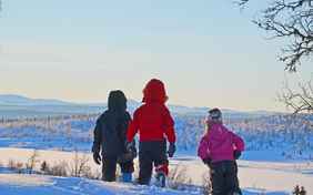 Schnee soweit das Auge reicht